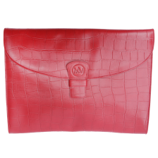 Porte-documents Mya croco rouge